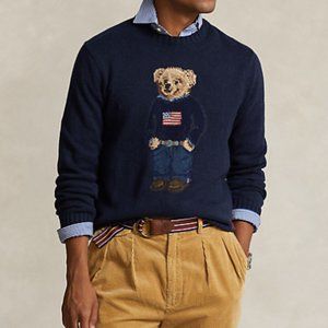 [NWT] Polo Bear Cotton-Linen Sweater